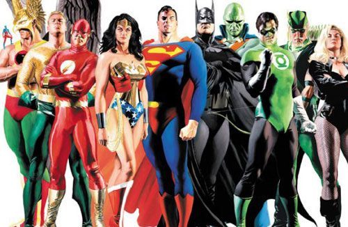 Justice League group vintage by Brain Boland